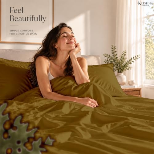 Queen 4 Piece Bed Sheet Set - 15" Deep Pocket, Soft Lightweight Taupe
