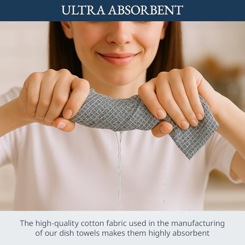 LANE LINEN Kitchen Dish Towels 100% Cotton Tightly Woven 12 Pack