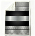 Industrial Metal Double-Layer Sherpa Fleece Throw Blanket 60”x 80”