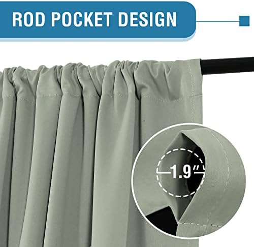 H.VERSAILTEX 100% Blackout Curtains for Bedroom Thermal Insulated