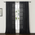 Drapifytex Light Filtering Drape for Living Room, Natural 100% Linen