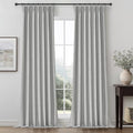 Gray 108 Inch Extra Long Curtains for Living Room 2 Panels Set, Memory