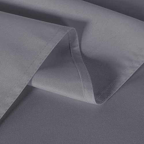sancua 2 Pack Light Grey Tablecloths 60x120 Inch for 8 Feet Rectangle