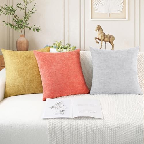 CaliTime Decorative Couch Throw Pillow Covers 20 X 20 Inches Living