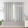 H.VERSAILTEX Sheer Curtains 63 inches Long Non-See-Through Farmhouse