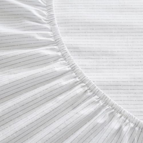 Nautica - Queen Cotton Percale Sheet Set with Matching Pillowcases