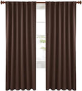 KEMCO Back Tab and Rod Pocket Blackout Curtains Solid Thermal