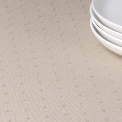 Now Designs 55 by 55-Inch Basic Tablecloth, Light Taupe