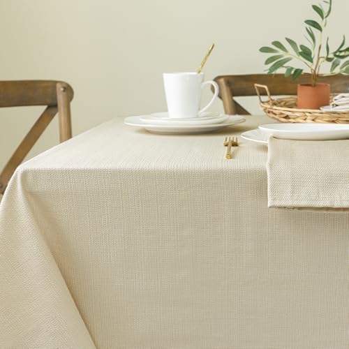 Benson Mills Cameron Tablecloth (Flax, 52” x 70” Rectangular)