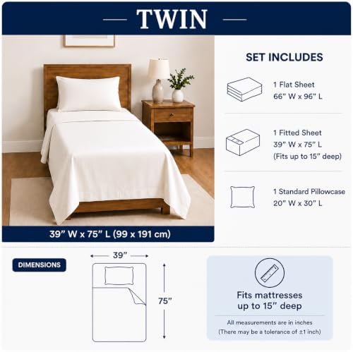 Westbrooke 475 Thread Count 100% Long Staple Cotton Sateen Sheet Set