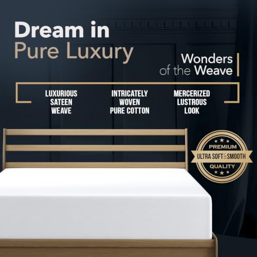 Texas Linen 100% Egyptian Cotton Fitted Sheet Queen Size - Luxury 1500