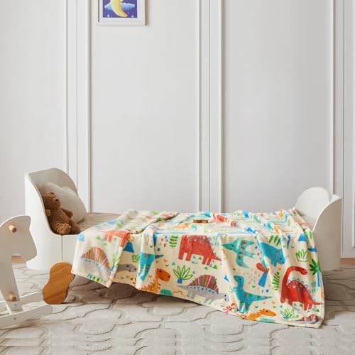 COOVA Kids Twin Blanket 60x80 Inch - Cartoon Fleece Throw, Toys for 2