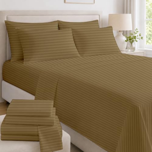 Mattress-Homes Extra Deep Pocket 6 Piece Full Sheet Set, Hotel Luxury