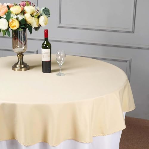 Efavormart Round Tablecloth, 70 Inch Stain & Wrinkle Resistant