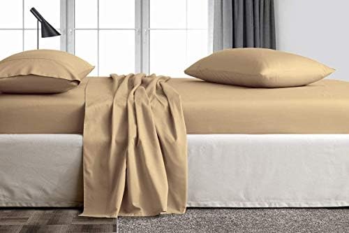 Kamas 4PC Sheet Sets Full Taupe 1000 Thread Count Egyptian Cotton