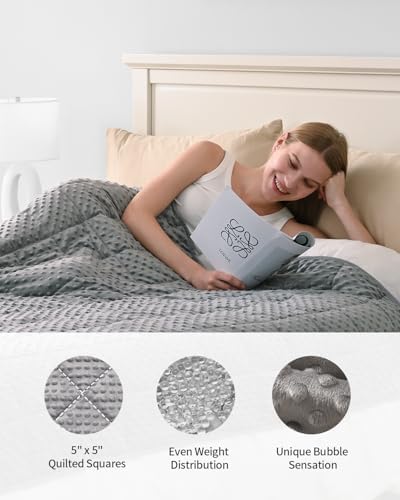 Mr. Sandman Weighted Blanket for Adults, Queen Size 20 lbs