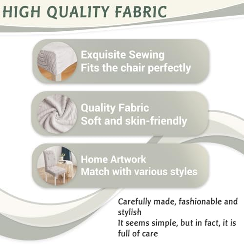 Dining Room Chair Covers Set of 4 Stretch Spandex Kitchen Chair