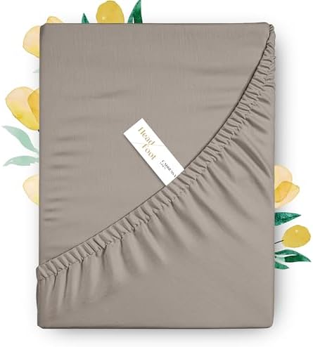 Carressa Linen Egyptian Cotton Fitted Sheet Queen Size - Luxury 800