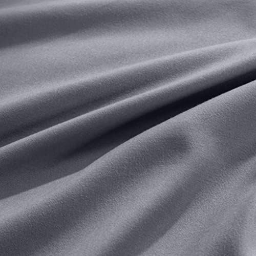Aormenzy Microfiber Pillow Cases, Queen Size, Grey, Set of 4