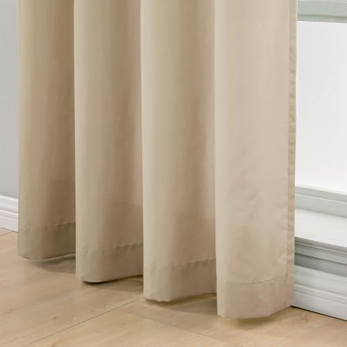 L.Z.E Non-See-Through Privacy Curtains 84 Inches Long 2 Panels Set