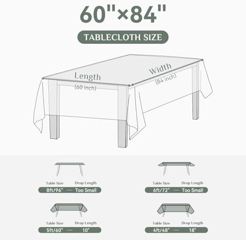 Softalker Jacquard Rectangle Tablecloth - Geometric Line Damask Table