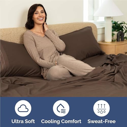 Full Size 4 Piece Sheet Set - Comfy Breathable & Cooling Sheets
