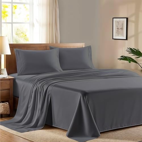 100% Egyptian Cotton King Size Sheet Set - 600 Series Refined