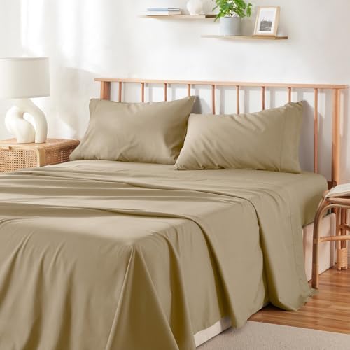 Hearth & Harbor 4 Piece Full Size Bed Sheets Set - 60% Microfiber, 40%
