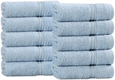 Superior Egyptian Cotton 10-Piece Face Towel Set, Small Towels For