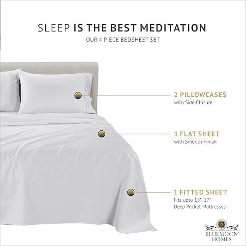 100% Egyptian Cotton 1000 Series High Thread Count Sheets Full Size