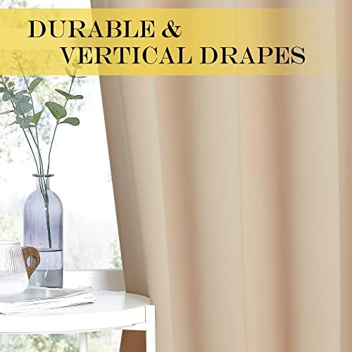 NICETOWN Room Darkening Window Curtain Extra Long 120"
