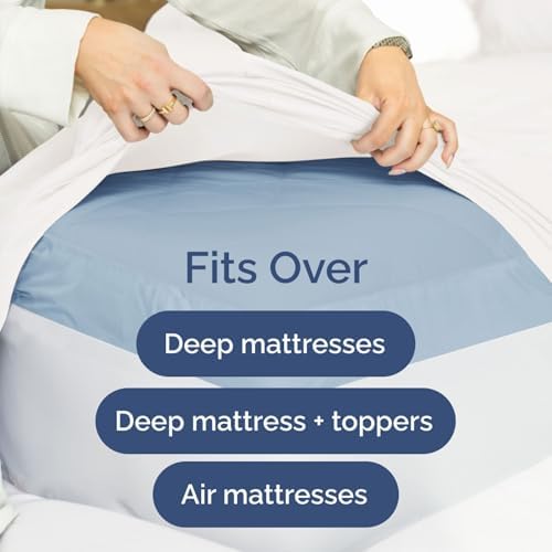 Extra Deep Cotton Fitted Sheet Cal King Size - 400 Thread Count