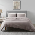 DAPU Linen Duvet Cover Set - French Linen Cotton Blend Natural Flax