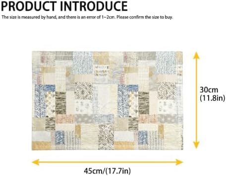 Woven Placemat Set of 8-Washable Heat Resistant Dining Table Mats