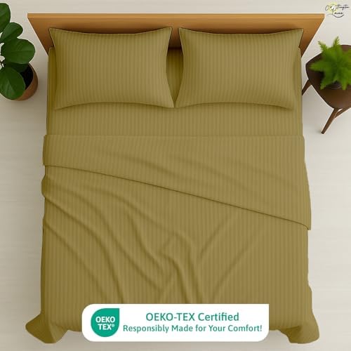 Cottinton Lane 4 Piece Full Size Sheet Set, Premium 100% Cotton Bed