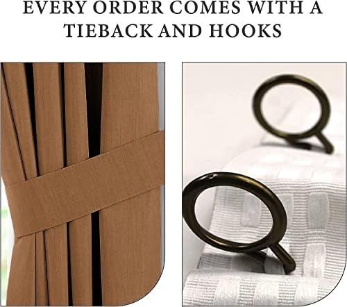 Extra Long Blackout Double Pinch Pleated Curtain Solid Room Darkening