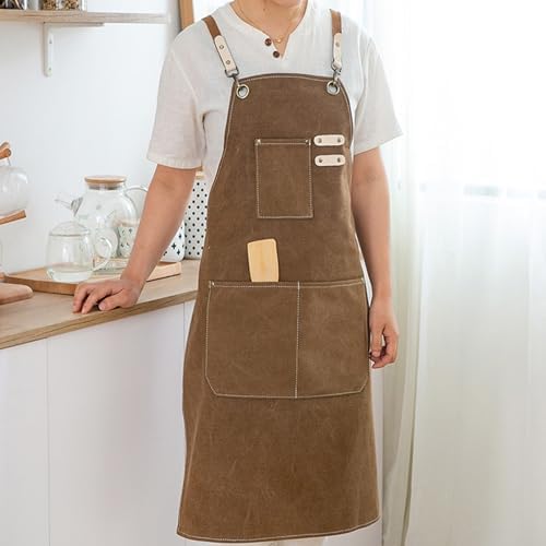 Canvas Apron for Coffee Professional, Adjust Canvas Workwear Multiple