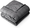 Bare Home Cotton Weighted Blanket (Grey, 60"x80" 20lbs)
