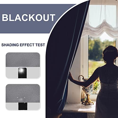 JIUZHEN Blackout Curtains for Bedroom Living Room 42 x 63 Inches Long