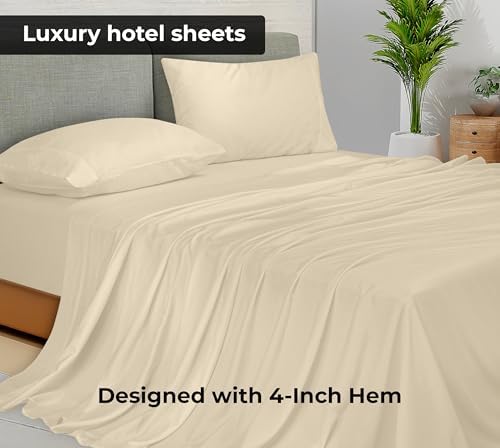 Royale Linens 2 Pack Bulk Flat Sheet Set - Top Sheets - Soft 1800