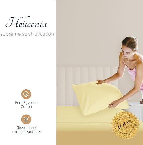 Carressa Linen 100% Egyptian Cotton King Size Pillow Cases Set of 2