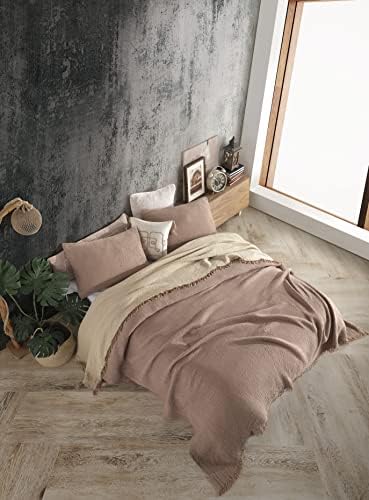 Soft Pure Cotton 4-Layer Gauze California King Size Bedspread – Soft