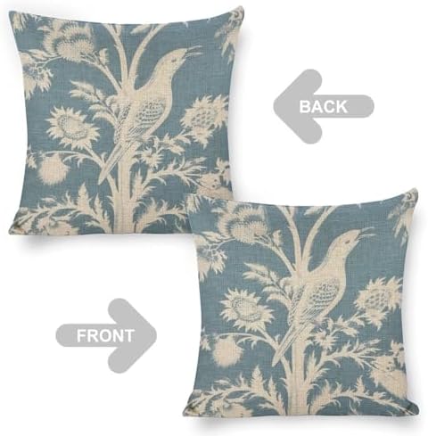 2 Pack, Square Decorative Pillow Covers, 18", Throw Pillow Sham with