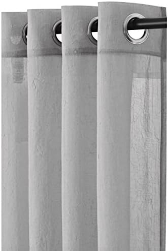 sheetsnthings Solid Abri Grommet, 100-Inch Wide-by-63-Inch Long, Set