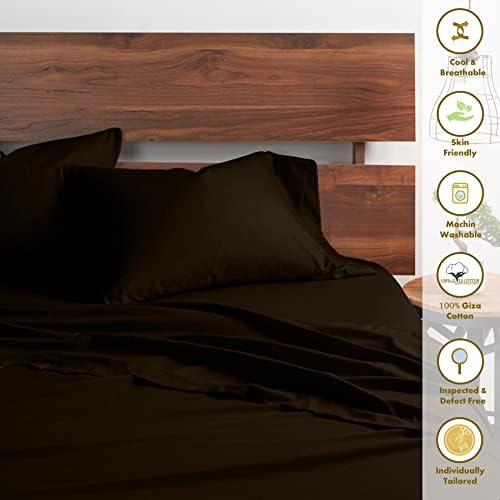 100% Giza Egyptian King Sheets Set - Soft Breathable Giza Sheet Set