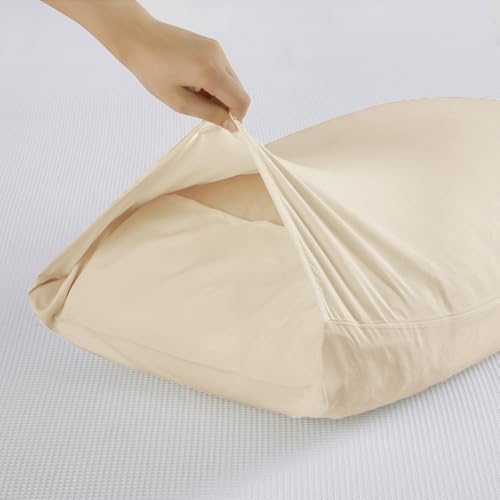 Taupe King Size Pillow Cases Set of 2,Microfiber,20"X36" Pillow Covers