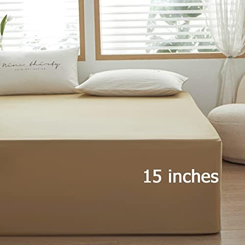 Bedding King Size Fitted Sheet Only-Fits 15inches Deep Pocket