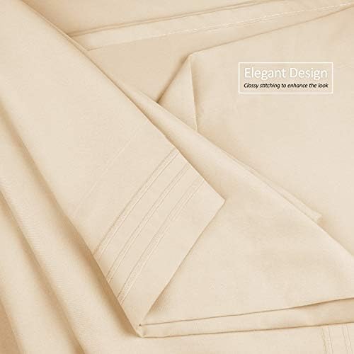 Nestl Queen Sheet Set - 6 PC Soft Microfiber Deep Pocket Queen Bed