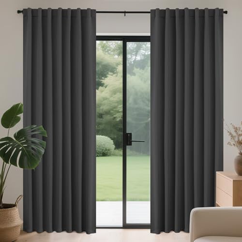 Joydeco 72 Inch Blackout Curtains for Bedroom,Black Out Curtains