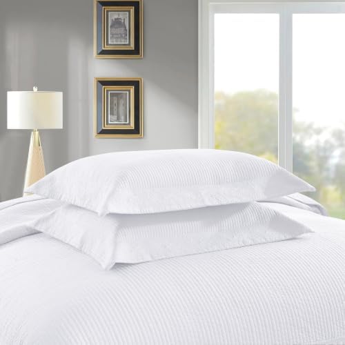 MarCielo 3-Piece 100% Cotton Oversized Bedspread Lightweight Quilt